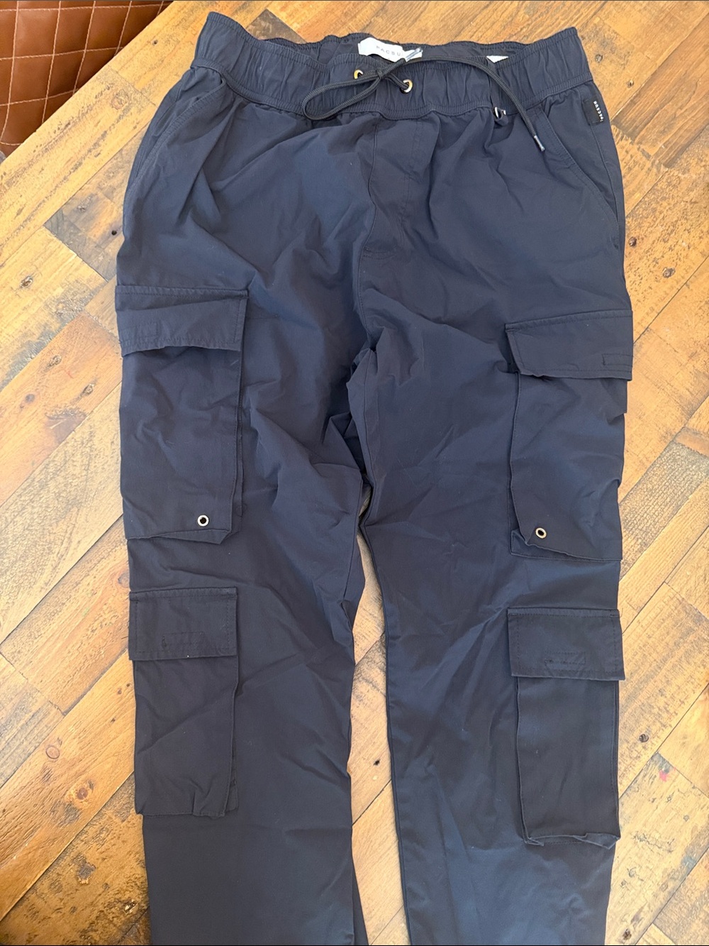 PacSun Men's Navy Black Cargo Pants